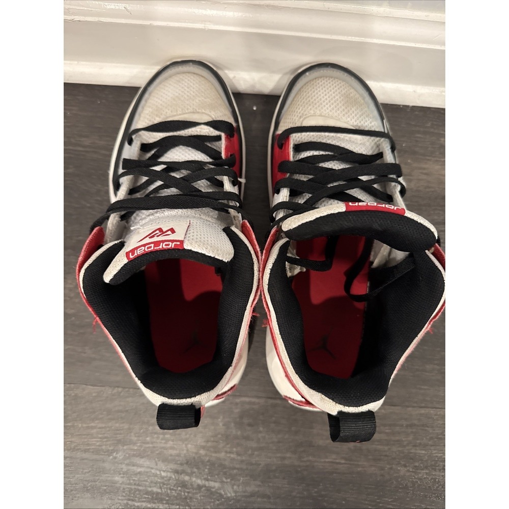 Jordan One Take 5 Shoes White GYM RED SNEAKERS Size 6.5Y Used Condition - Picture 5 of 11